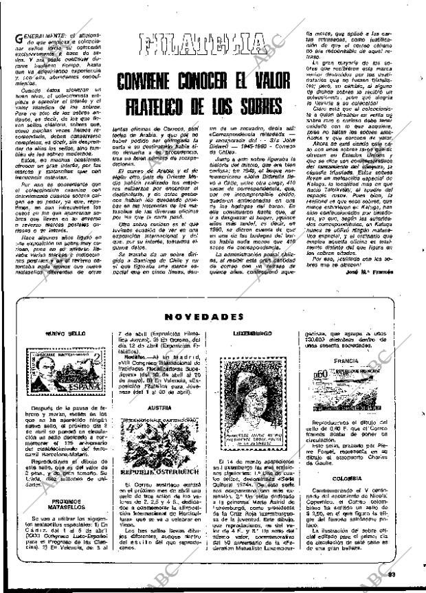 BLANCO Y NEGRO MADRID 23-03-1974 página 83