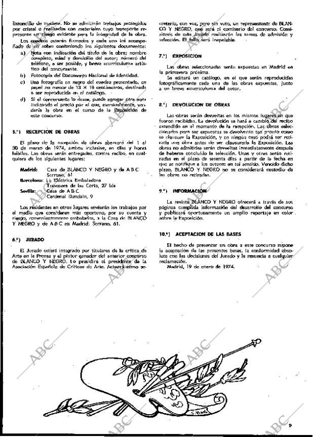 BLANCO Y NEGRO MADRID 23-03-1974 página 9