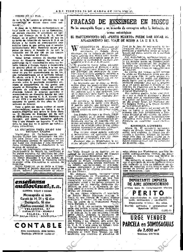 ABC MADRID 29-03-1974 página 27