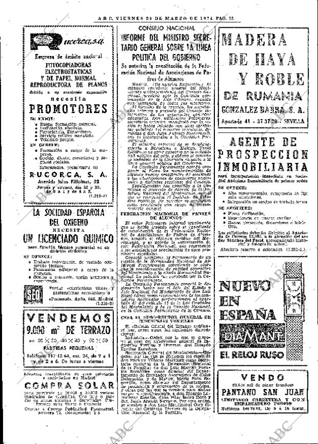 ABC MADRID 29-03-1974 página 36