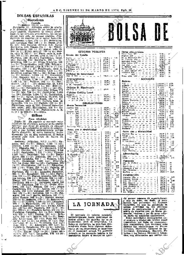 ABC MADRID 29-03-1974 página 74