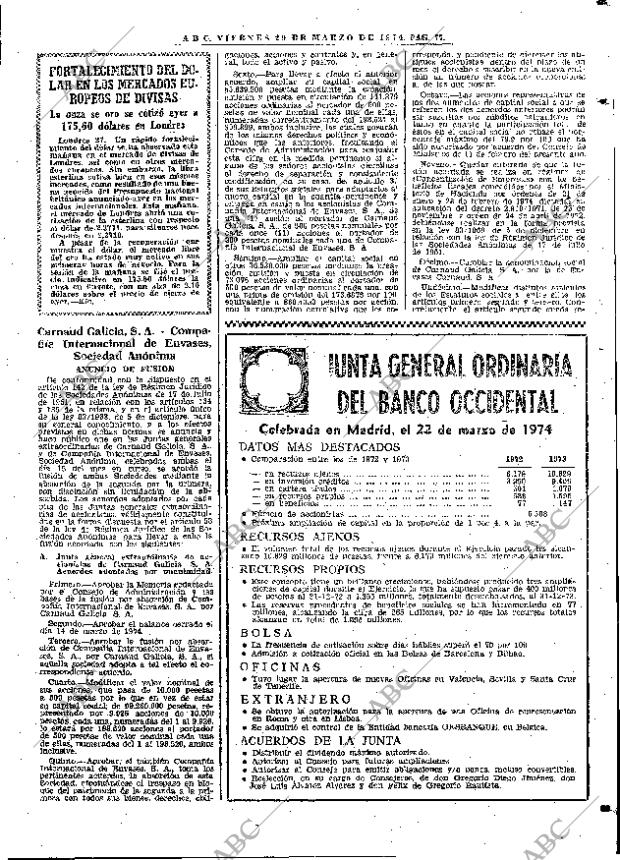 ABC MADRID 29-03-1974 página 77