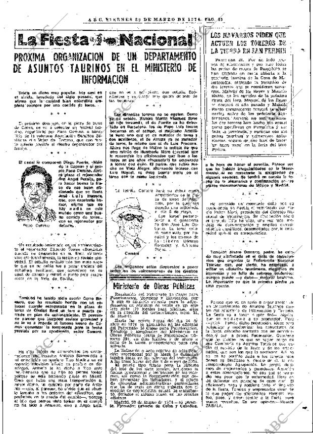 ABC MADRID 29-03-1974 página 83