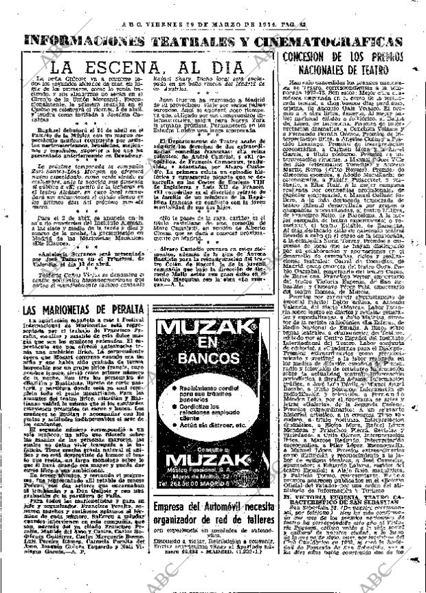 ABC MADRID 29-03-1974 página 85