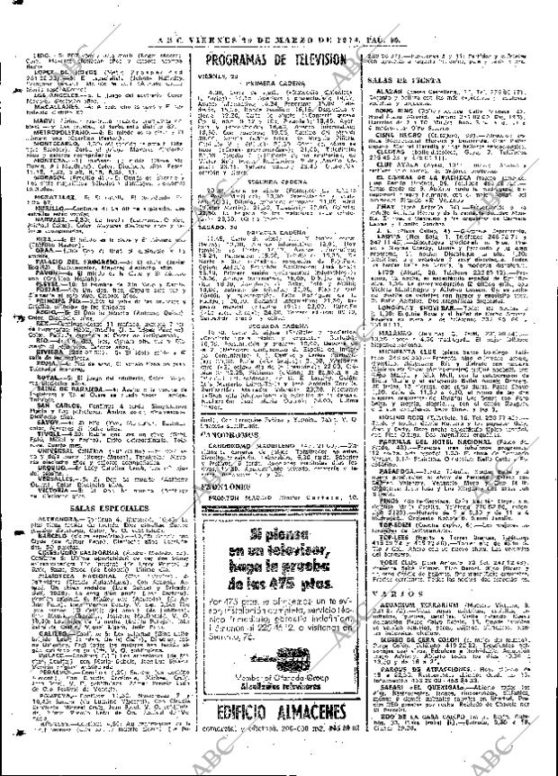 ABC MADRID 29-03-1974 página 90