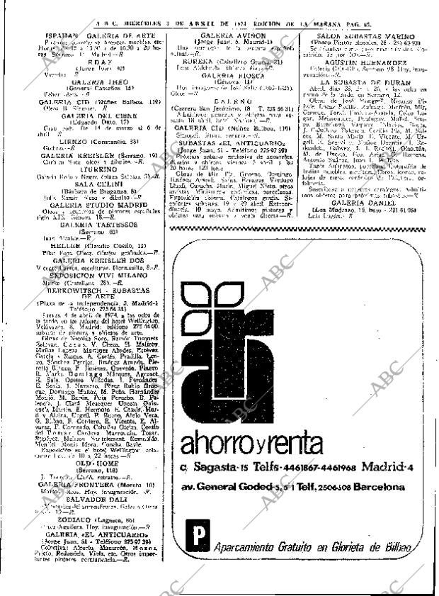 ABC MADRID 03-04-1974 página 65