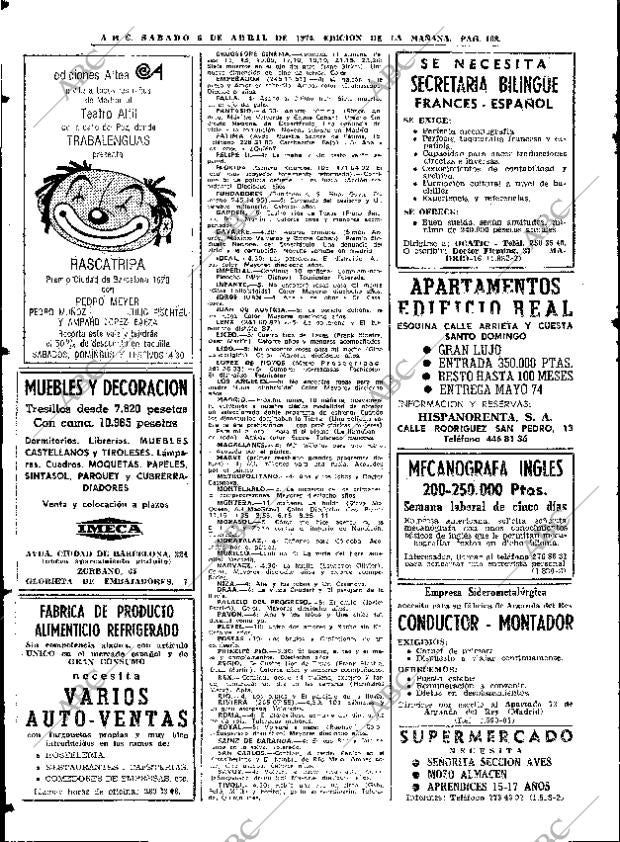 ABC MADRID 06-04-1974 página 108