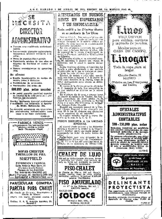 ABC MADRID 06-04-1974 página 46