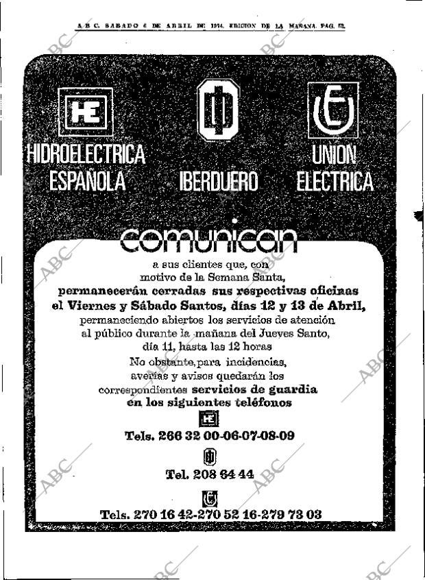 ABC MADRID 06-04-1974 página 52