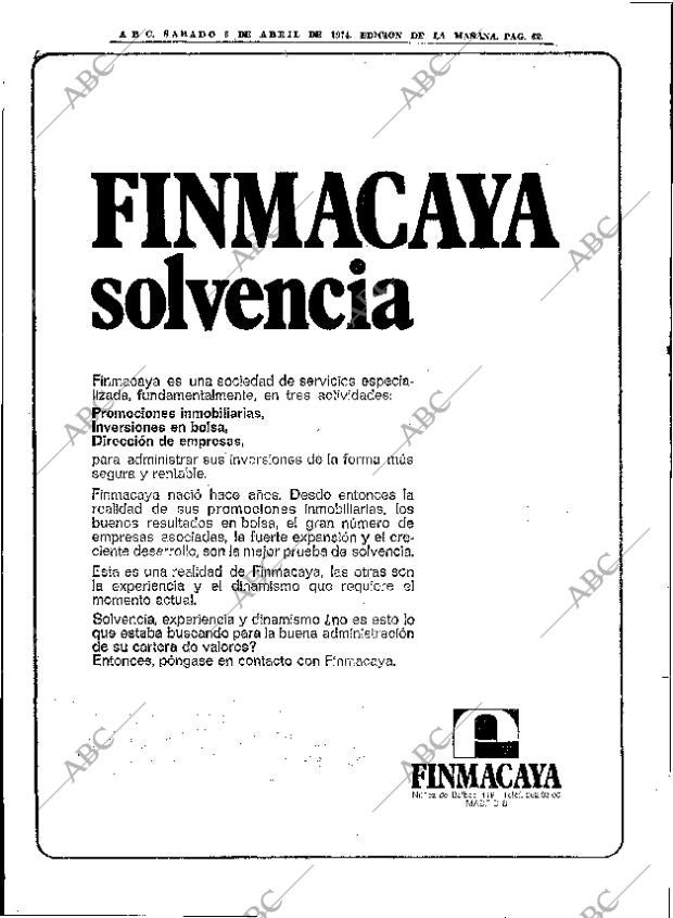ABC MADRID 06-04-1974 página 62