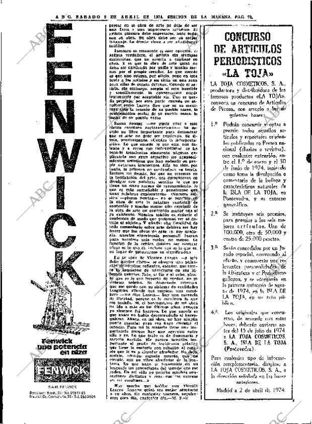 ABC MADRID 06-04-1974 página 72