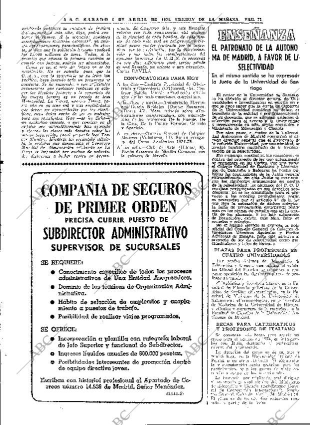 ABC MADRID 06-04-1974 página 77