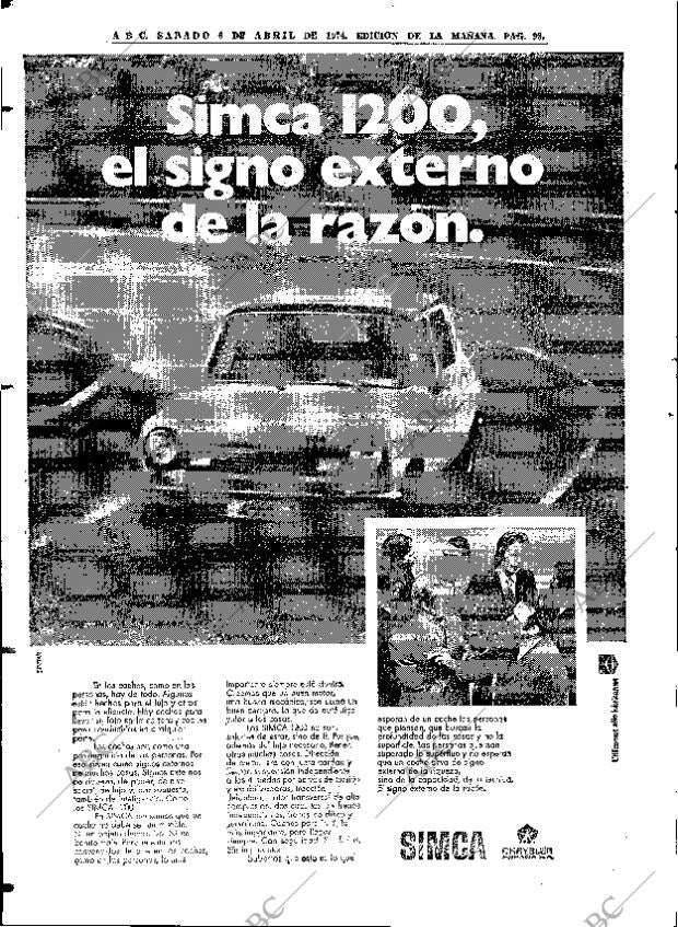 ABC MADRID 06-04-1974 página 98