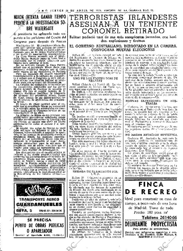 ABC MADRID 11-04-1974 página 21