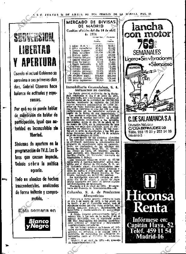 ABC MADRID 11-04-1974 página 52