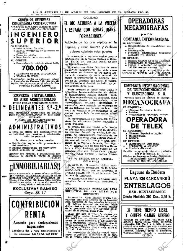 ABC MADRID 11-04-1974 página 56