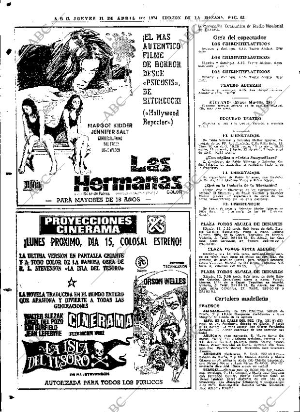 ABC MADRID 11-04-1974 página 62