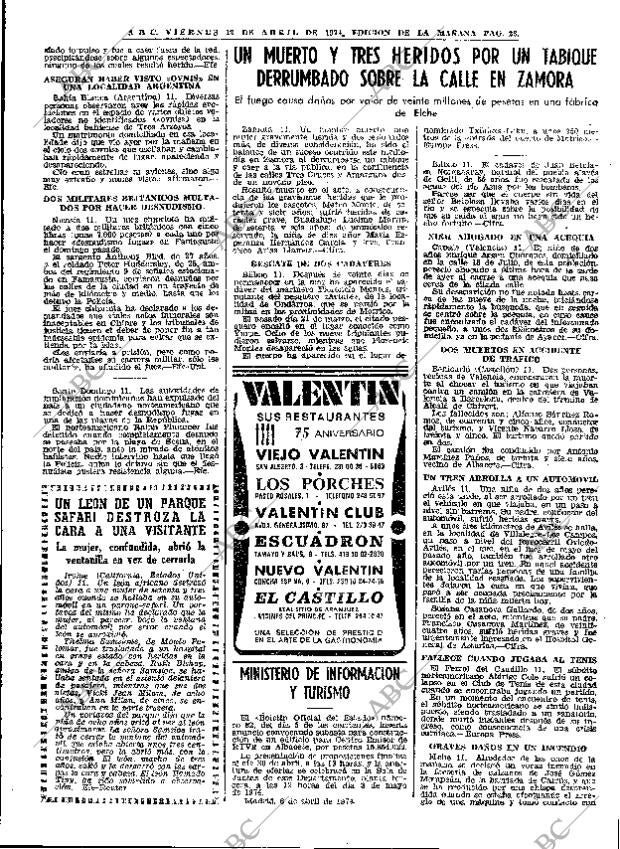 ABC MADRID 12-04-1974 página 21