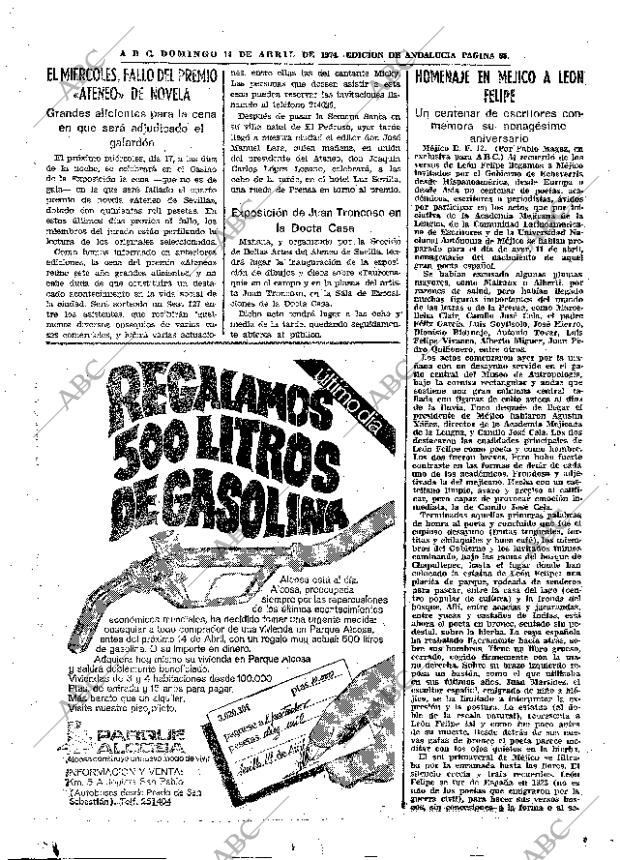 ABC SEVILLA 14-04-1974 página 55