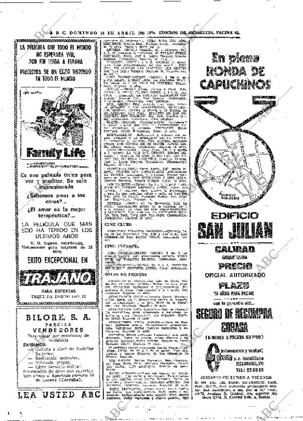 ABC SEVILLA 14-04-1974 página 68