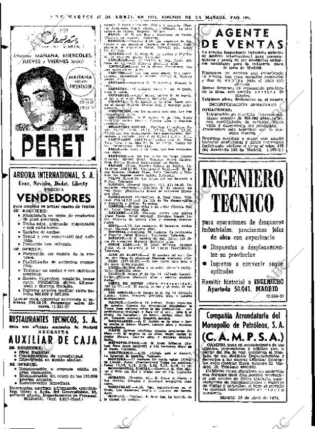 ABC MADRID 16-04-1974 página 104