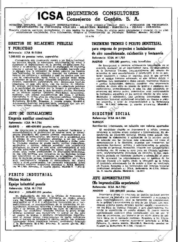 ABC MADRID 16-04-1974 página 30