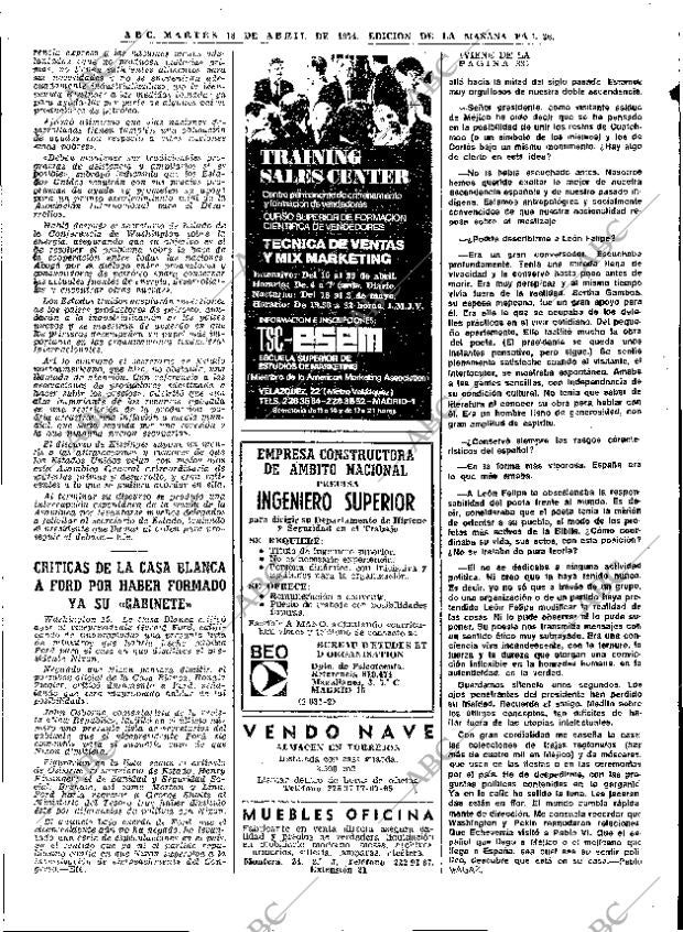 ABC MADRID 16-04-1974 página 34