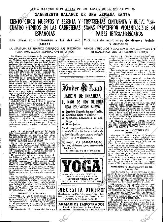 ABC MADRID 16-04-1974 página 47
