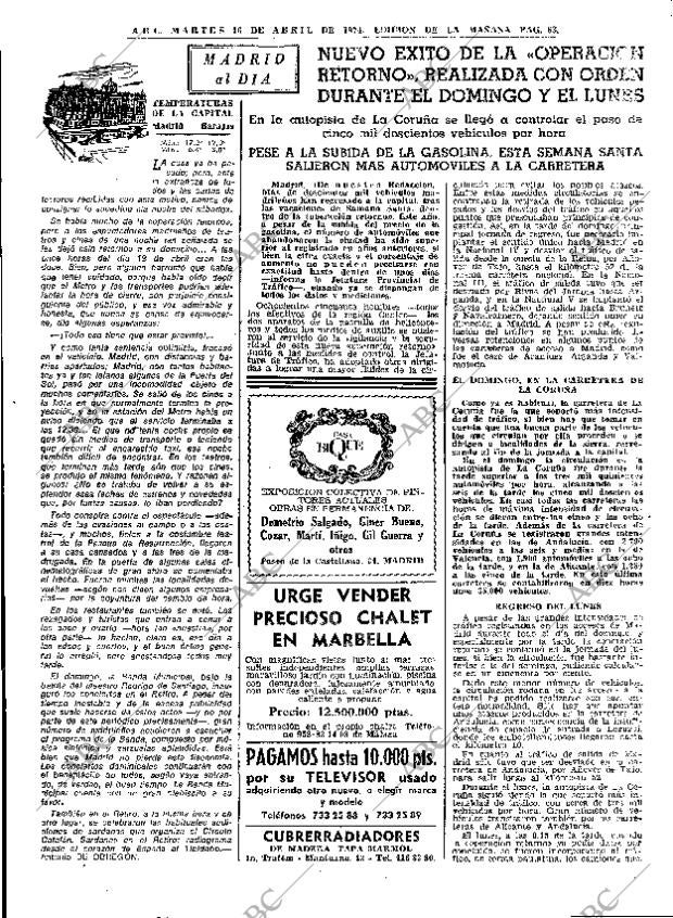ABC MADRID 16-04-1974 página 61