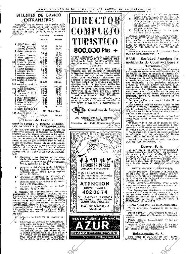 ABC MADRID 16-04-1974 página 75