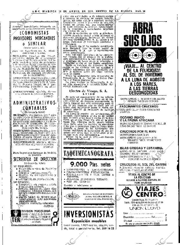 ABC MADRID 16-04-1974 página 76