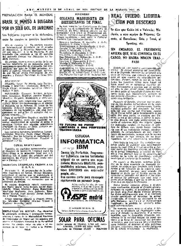 ABC MADRID 16-04-1974 página 80