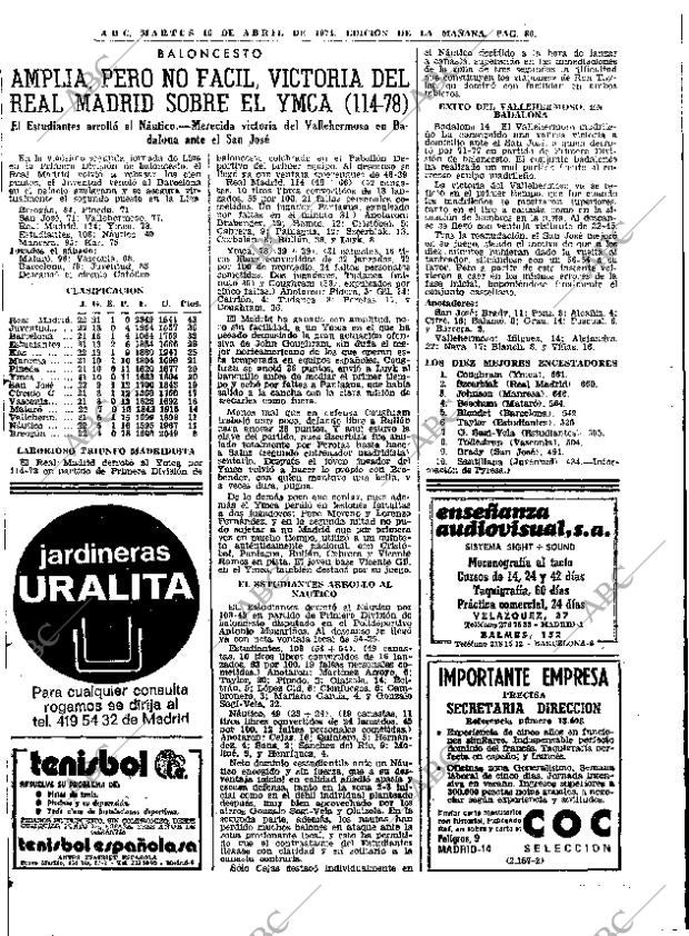 ABC MADRID 16-04-1974 página 84