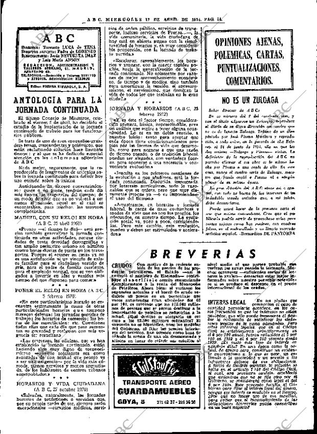 ABC MADRID 17-04-1974 página 32