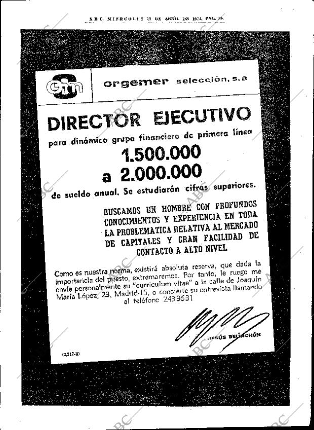 ABC MADRID 17-04-1974 página 48