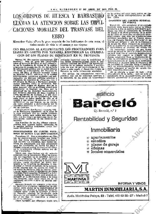 ABC MADRID 17-04-1974 página 51