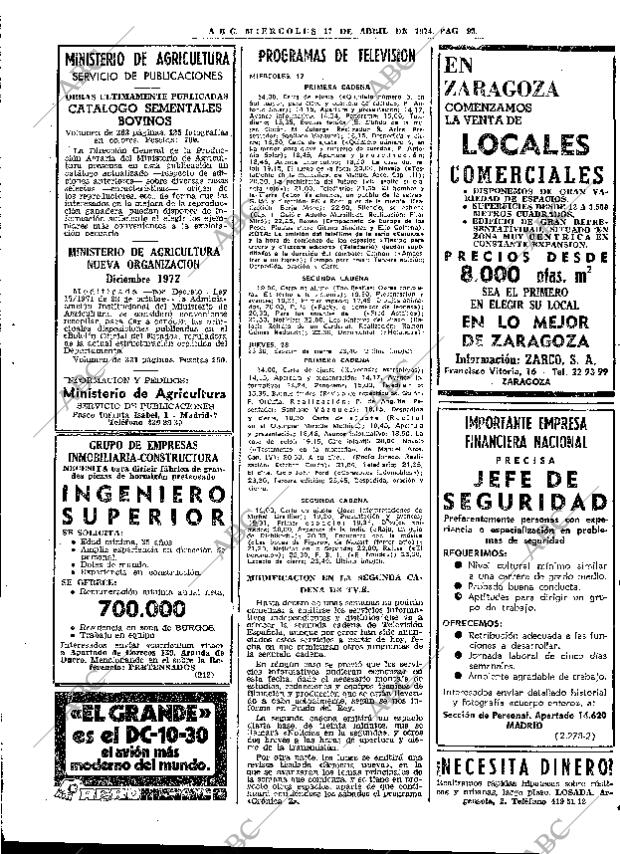 ABC MADRID 17-04-1974 página 91