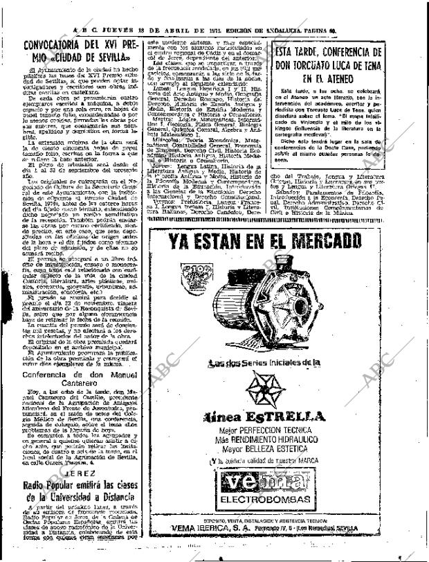 ABC SEVILLA 18-04-1974 página 55