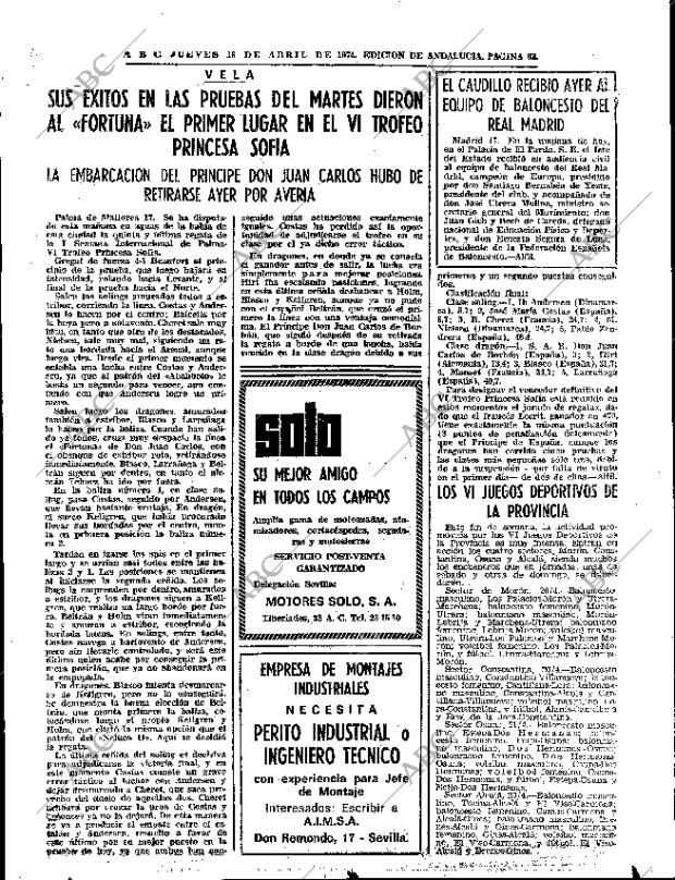 ABC SEVILLA 18-04-1974 página 63