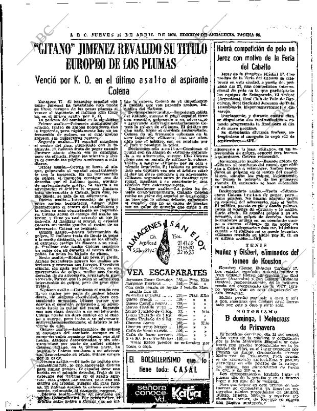 ABC SEVILLA 18-04-1974 página 64