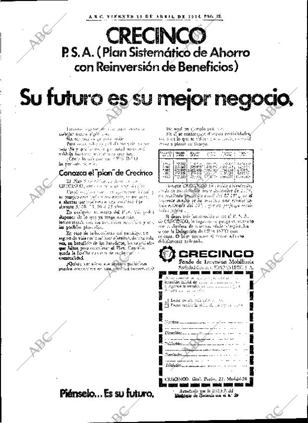 ABC MADRID 19-04-1974 página 32