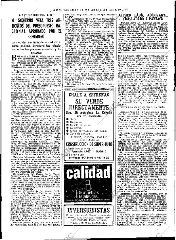 ABC MADRID 19-04-1974 página 36