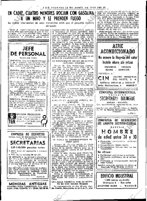 ABC MADRID 19-04-1974 página 42