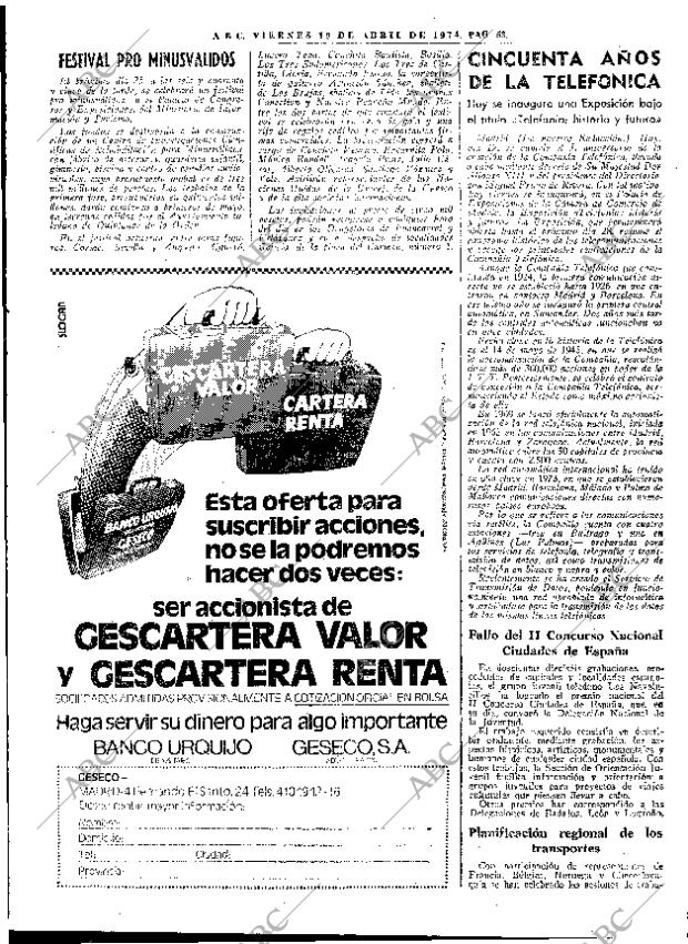 ABC MADRID 19-04-1974 página 53