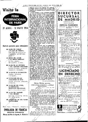 ABC MADRID 19-04-1974 página 66