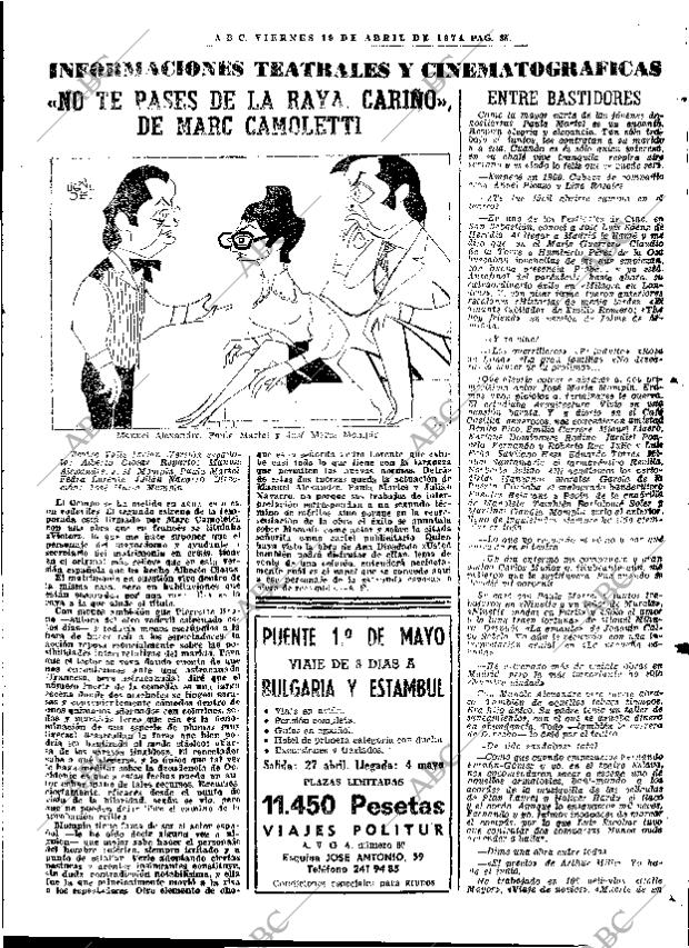 ABC MADRID 19-04-1974 página 85