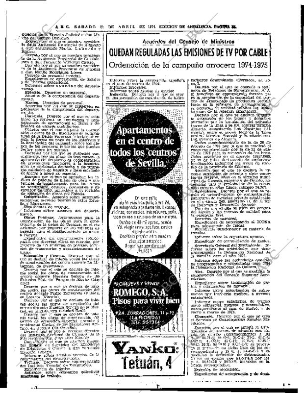 ABC SEVILLA 20-04-1974 página 35