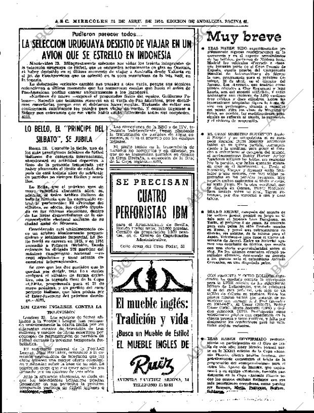 ABC SEVILLA 24-04-1974 página 61