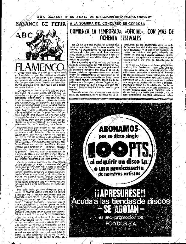 ABC SEVILLA 30-04-1974 página 103