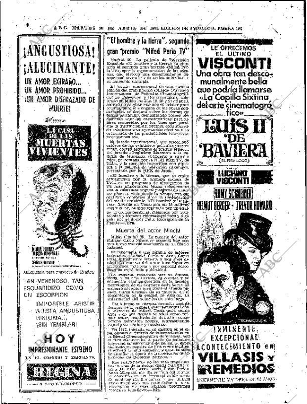 ABC SEVILLA 30-04-1974 página 106